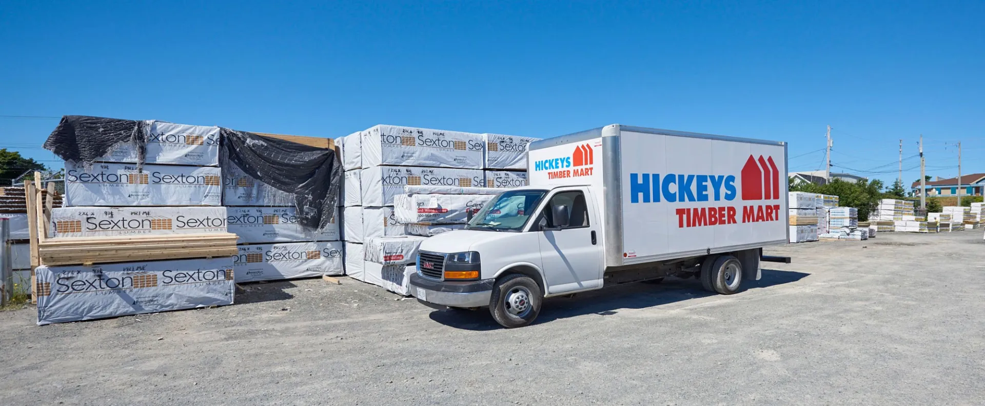Hickey's TIMBER MART delivery truck